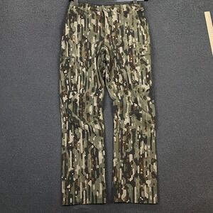 Duck Camp Tracker Pants Mens 30 Woodland Camo Stretch Soft Shell Hunting